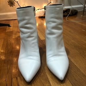 Marc Fisher white booties